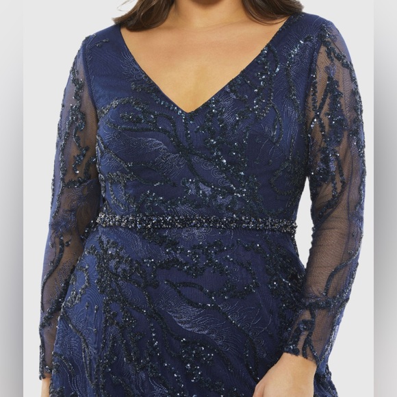 Mac Duggal Embellished A-Line Gown NWT GORGEOUS! 18W - Picture 2 of 8